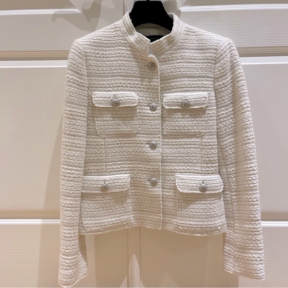 Zara Jackets & Blazers - Boucle Style Blazer with Silver-tone buttons Women’s size M